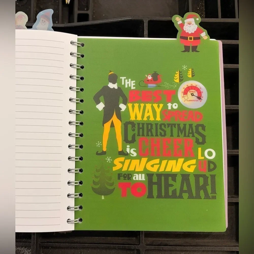 Warner Brothers Elf spiral and pen gift set in gift box